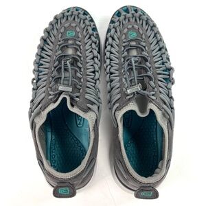 Keens Uneek O2 Men’s Outdoor Hybrid Sneaker Cord Sandal size 9.0 Gray Day Hiking